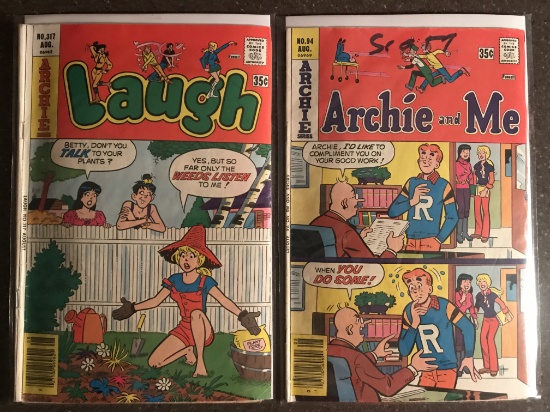 2 Archie Comics Laugh #317 and Archie and ME #94 35cent comics Bronze Age Comics