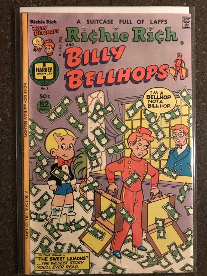 Richie Rich and Billy Bellhops Comic #1 Harvey Comics 1977