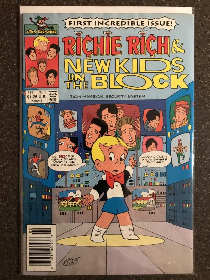 Richie Rich and the New Kids on the Block Comic #1 Harvey Comics