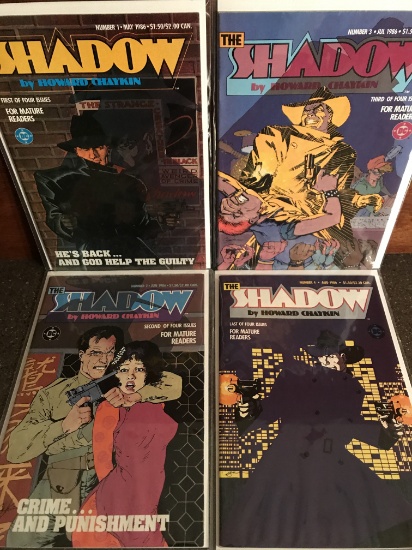 The Shadow Comics Entire Series 1-4 DC Comics Howard Chaykin For Mature Readers