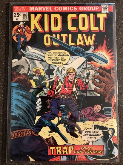 Kid Colt Outlaw Comic #189 Marvel 1974 Bronze Age Western Comic