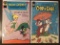 2 Walt Disney Comics Whitman Chip n Dale and Walt Disney Showcase with Tinkerbell and Jiminy Cricket