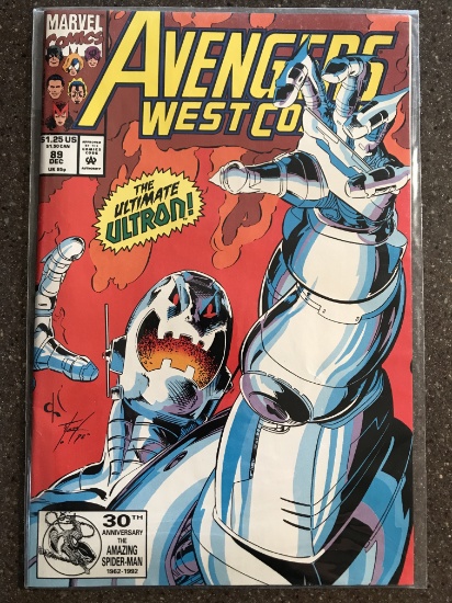 Avengers West Coast Comics #89 Marvel Comics ULTRON COVER