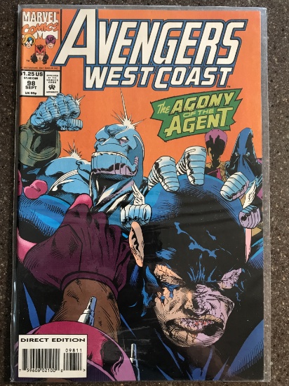 Avengers West Coast Comics #98 Marvel Comics US Agent Hawkeye Spider-Woman