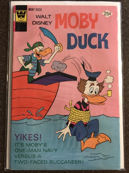 Walt Disney Moby Duck Comics #21 Whitman Bronze Age 1976 Cartoon Comic