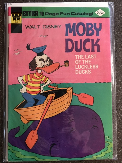 Walt Disney Moby Duck Comics #16 Whitman Bronze Age 1975 Cartoon Comic