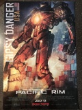 Pacific Rim Movie Poster Theatre Giveaway 11X17 2013 Charlie Hunnam Guillermo Del Toro