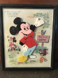 Walt Disney Puzzle Child Guidance Toy #960 Mickey Mouse 14 pieces 1964 Missing a Shoe