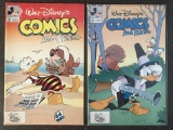 2 Walt Disney Comics and Stories #576 and #579 Donald Duck