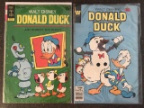 2 Donald Duck Comics Whitman/Gold Key 1973-1979 Bronze Age Cartoon Comics