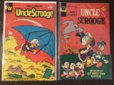 2 Uncle Scrooge Comics Whitman 1975-1982 Bronze Age Cartoon Comics