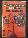 Mickey Mouse and Goofy Explore Energy Conservation Walt Disney 1978 Bronze Age Comic