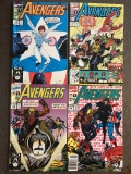4 Avengers Comics Marvel #333, 340-342 Doom Captain America Wasp Falcon New Warriors