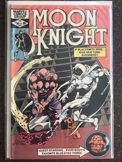 Moon Knight #16 Marvel Comics Group 1982 Bronze Age Moon Knight Thing Blacksmith