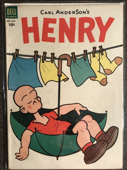 Carl Andersons Henry Comic #33 Dell Comic 1953 Golden Age Cartoon Comic 10 cent