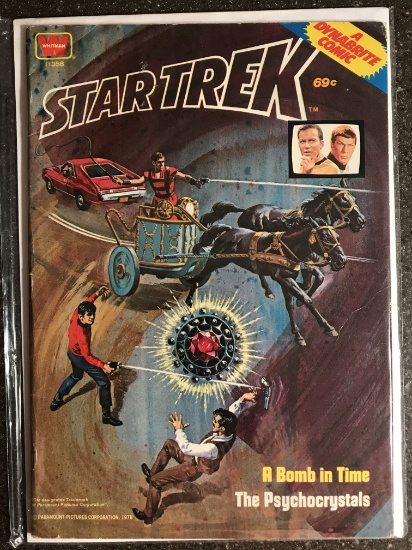 Star Trek Dynabrite Comic Whitman Cardboad Covers 1976 Bronze Age