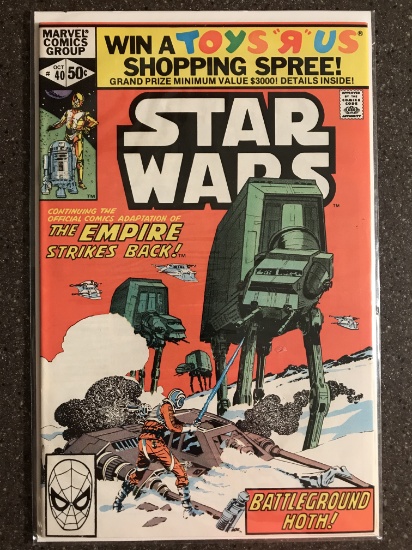 Star Wars Comic #40 Marvel Comic 1980 Bronze Age Science Fiction Part 2 of Empire Strikes Back