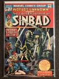 Worlds Unknown Comic #8 Marvel Golden Voyage of Sinbad 1974 Bronze Age Columbia Pictures