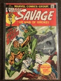 Doc Savage Comic #4 Marvel Man of Bronze 1973 Bronze Age Gil Kane Part 2 of Death in Silver