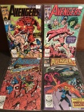 4 Avengers Comics Marvel 299, 305-307 Walt Simonson Mr Fantastic Invisible Woman She-Hulk Thor Black