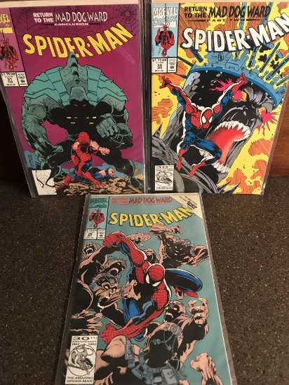 3 Spider-man Comics #29 - 31 Series Run "Return to Mad Dog Ward" Saga (Part 1-3) Full Story Marvel C