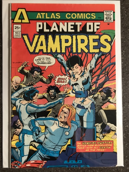 Planet of Vampires Comic #3 Atlas Comics 1975 Bronze Age