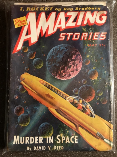 Amazing Stories volume 18 #3 Experimenter 1944 GOLDEN AGE Ray Bradbury Science Pulp Fiction Adventur
