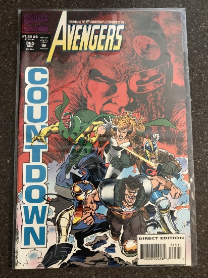 Avengers Comic #365 Marvel Comics Bonus Trading Card