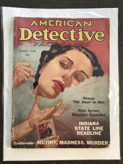 American Detective Fact Cases Magazine Volume 8 #5 Golden Age 1938 Vintage