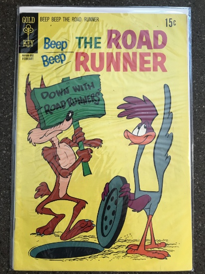 Beep Beep The Road Runner Comic #16 Gold Key 1970 Bronze Age Cartoon Comic 15 cent