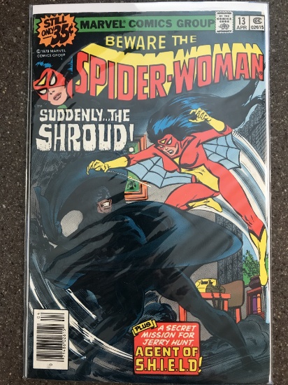 Spider-Woman Comic #13 Marvel Comics 1979 Bronze Age Superhero Comic The Shroud