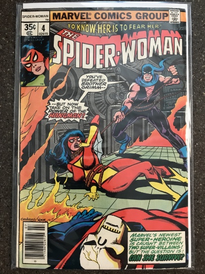 Spider-Woman Comic #4 Marvel Comics 1978 Bronze Age Superhero Comic Marv Wolfman