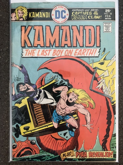 Kamandi Comic #38 DC Comics 1976 Bronze Age Comic Jack Kirby Joe Kubert  Last Boy on Earth