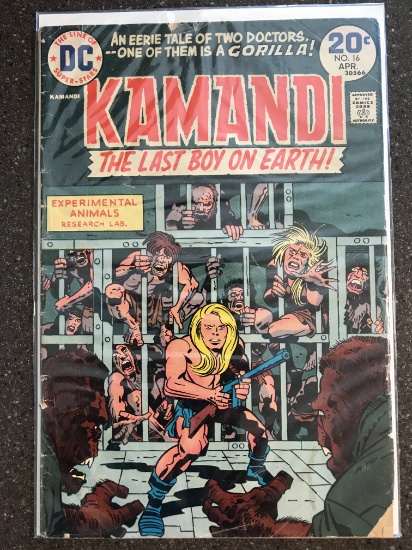 Kamandi Comic #16 DC Comics 1974 Bronze Age Comic Jack Kirby Mike Royer Last Boy on Earth