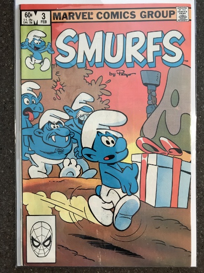 Smurfs Comic #3 Marvel Comics 1983 Bronze Age Cartoon TV Show Comic Peyo Hanna-Barbera