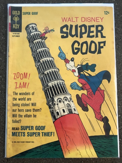 Walt Disney Super Goof Comic #4 Gold Key 1965 Silver Age