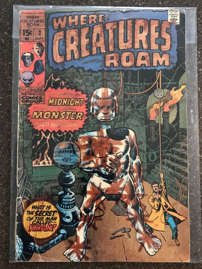 Where Creatures Roam #2 Marvel Comics 1970 Bronze Age