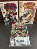 3 Power Pack Comics #39, #46, and #50 Marvel Guest Stars Punisher and Dakota North