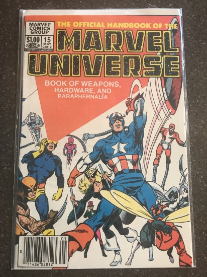 The Official Handbook of the Marvel Universe #15 Comic Marvel Comics 1983 Bronze Age