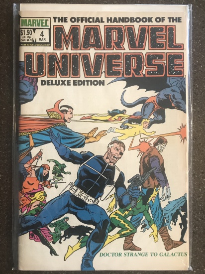 The Official Handbook of the Marvel Universe Deluxe Edition #4 Comic Marvel Comics 1986