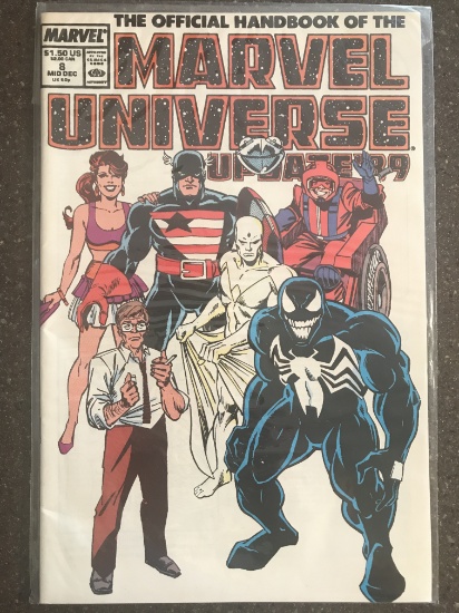 The Official Handbook of the Marvel Universe Update 89 #8 Comic Marvel Comics 1989