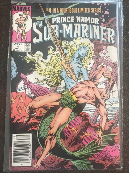 Prince Namor Sub-Mariner #4 Marvel Comics 1984 Bronze Age KEY Final Issue in Series