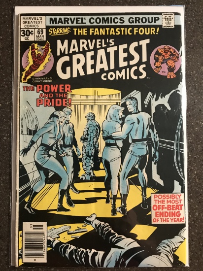 Marvels Greatest Comics Starring the Fantastic Four #69 Comic Marvel Comics 1977 Bronze Age