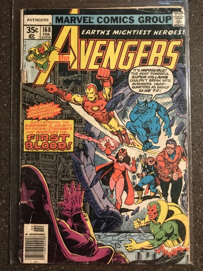 Avengers #168 Comic Marvel Comics 1978 Bronze Age