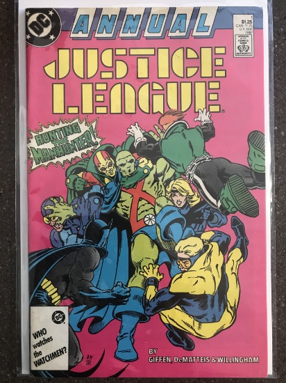 Annual Justice League #1 Comic DC Comics 1987 KEY 1st Issue