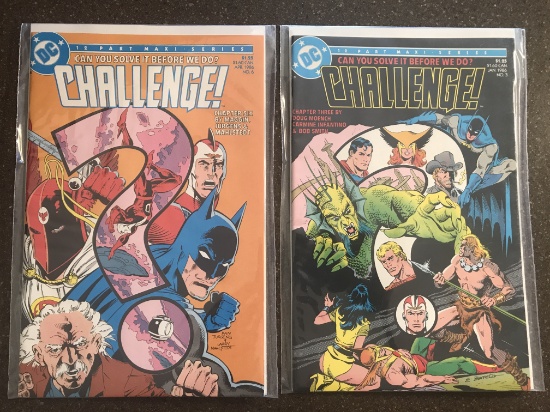 2 Issues DC Challenge #3 & #6 Comics 1986 Can You Solve It Before We Do