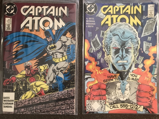 2 Issues Captain Atom #33 & #18 Comics DC Comics 1989 KEY Batman Gotham