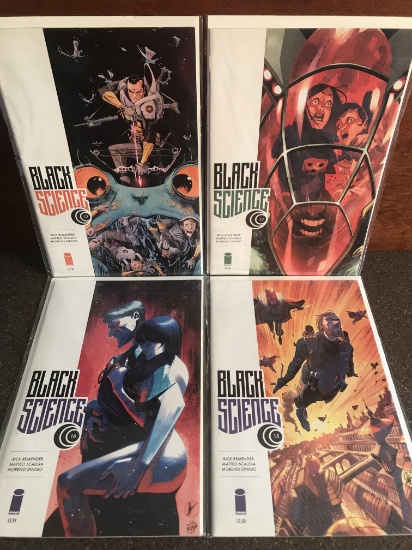 4 Issues Black Science Comics #12 #13 #15 & #16 Image Comics