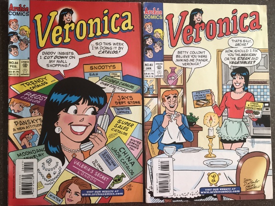 2 Issues Veronica #83 & #84 Archie Comics