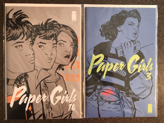 2 Issues Paper Girls Comic #3 & #10 Image Comics